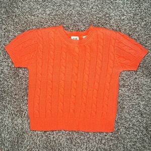 Gap Cable Knot Short Sleeve Sweater
